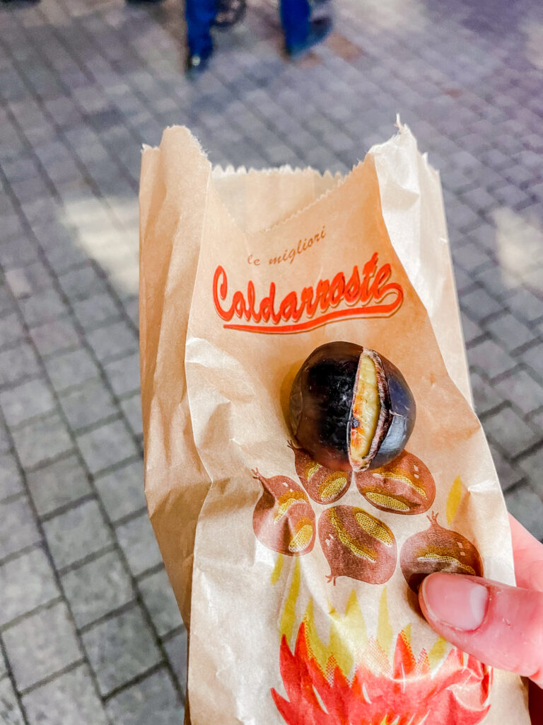 Roasted Chestnuts at a Christmas Market in Copenhagen